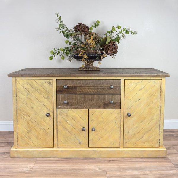 Custom Painted Gold & Yellow Grindleburg Dining Room Server