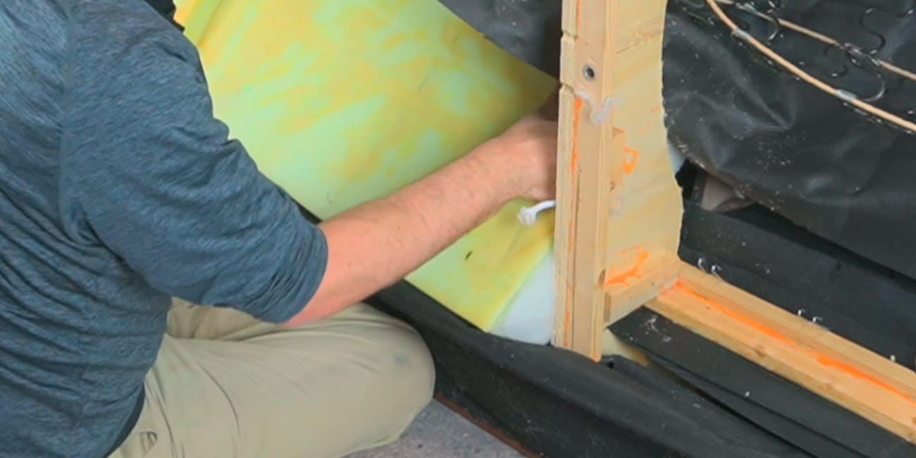 how to remove old couch cushion foam